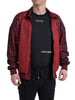 Dolce & Gabbana Red Leopard Print Bomber Jacket