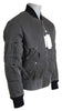 MM6 Maison Margiela Elegant Gray Bomber Jacket Full Zip Closure
