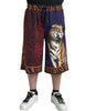 Dolce & Gabbana Chic Multicolor Bermuda Shorts with Exotic Print