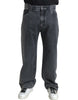 Dolce & Gabbana Elegant Dark Grey Straight Denim Jeans