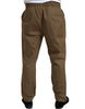 Dolce & Gabbana Elegant Brown Silk Blend Taormina Suit
