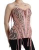 Dolce & Gabbana Silken Nylon Bustier Corset Top in Pink
