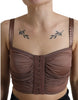 Dolce & Gabbana Elegant Cropped Silk Blend Top