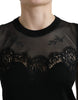 Dolce & Gabbana Elegant Lace Trim Sleeveless Tank Top