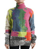 Dolce & Gabbana Multicolor Mohair Stripe Turtleneck Sweater