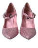 Dolce & Gabbana Enchanting Pink Crystal Pumps