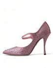 Dolce & Gabbana Enchanting Pink Crystal Pumps