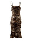 Dolce & Gabbana Elegant Leopard Print Cady Dress