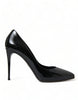 Dolce & Gabbana Elegant Black Patent Stiletto Heels