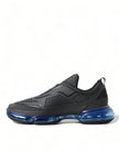 Prada Elegant Men's Black Mesh Sneakers