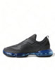 Prada Elegant Men's Black Mesh Sneakers