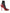 Dolce & Gabbana Red Almond Toe Snakeskin Pumps with Lace Socks