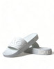 Dolce & Gabbana Elegant White Logo Slides