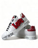 Dolce & Gabbana Chic White Portofino Leather Sneakers