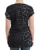 Cavalli Sultry Leopard V-Neck Modal Top