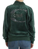 Cavalli Elegant Green Mock Sweater with Rhinestone Detail