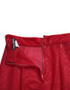 Dolce & Gabbana Chic Red High Waist Sheer Midi Skirt