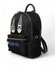 Dolce & Gabbana Elegant Black Gold Detail Backpack