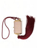 Dolce & Gabbana Exotic Pink Leather Mini Mirror Bag with Tassel