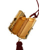 Dolce & Gabbana Exotic Pink Leather Mini Mirror Bag with Tassel