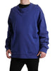 Dolce & Gabbana Royal Blue Cotton Crewneck Sweater