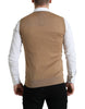 Dolce & Gabbana Elegant Sleeveless V-Neck Wool Sweater