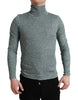 Dolce & Gabbana Elegant Green Turtleneck Pullover Sweater