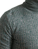 Dolce & Gabbana Elegant Green Turtleneck Pullover Sweater