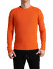 Dolce & Gabbana Sleek Sunset Orange Knitted Pullover Sweater