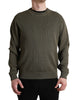 Dolce & Gabbana Elegant Green Crew Neck Sweater