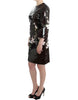 Dolce & Gabbana Elegant Floral Embellished Shift Dress