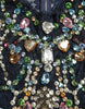Dolce & Gabbana Crystal Embellished Navy Blue Flare Dress