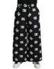 Dolce & Gabbana Elegant Wide Leg Signature Print Pants