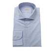 Bagutta Light Blue Cotton Men Shirt with French Collar