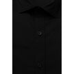 Bagutta Black Cotton Men's Shirt Slim Fit with French Collar