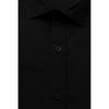 Bagutta Black Cotton Men's Shirt Slim Fit with French Collar