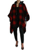 Dolce & Gabbana Elegant Buffalo Check Poncho Jacket