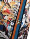 Dolce & Gabbana Elegant Satin Track Pants in Multicolor Marble