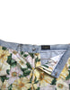 Dolce & Gabbana Multicolor Floral Cotton Bermuda Shorts