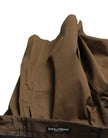 Dolce & Gabbana Chic Brown Bermuda Shorts with Logo Detail