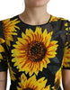 Dolce & Gabbana Summery Sunflower A-Line Midi Dress