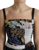 Dolce & Gabbana Elegant Patchwork Silk Midi Dress