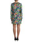 Dolce & Gabbana Multicolor Geometric Silk Mini Dress