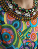 Dolce & Gabbana Multicolor Geometric Silk Mini Dress