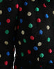 Dolce & Gabbana Elegant High Neck Polka Dot Midi Dress