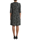 Dolce & Gabbana Elegant Chevron Shift Mini Dress