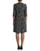 Dolce & Gabbana Elegant Chevron Shift Mini Dress