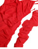 Dolce & Gabbana Radiant Red Stretch Satin Midi Dress