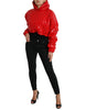 Dolce & Gabbana Chic Shiny Red Cropped Jacket