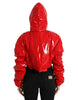 Dolce & Gabbana Chic Shiny Red Cropped Jacket